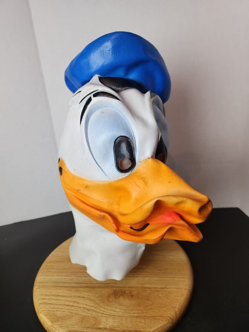 Vintage Cesar Donald Duck Full Head Latex Mask Disney Halloween Collectible